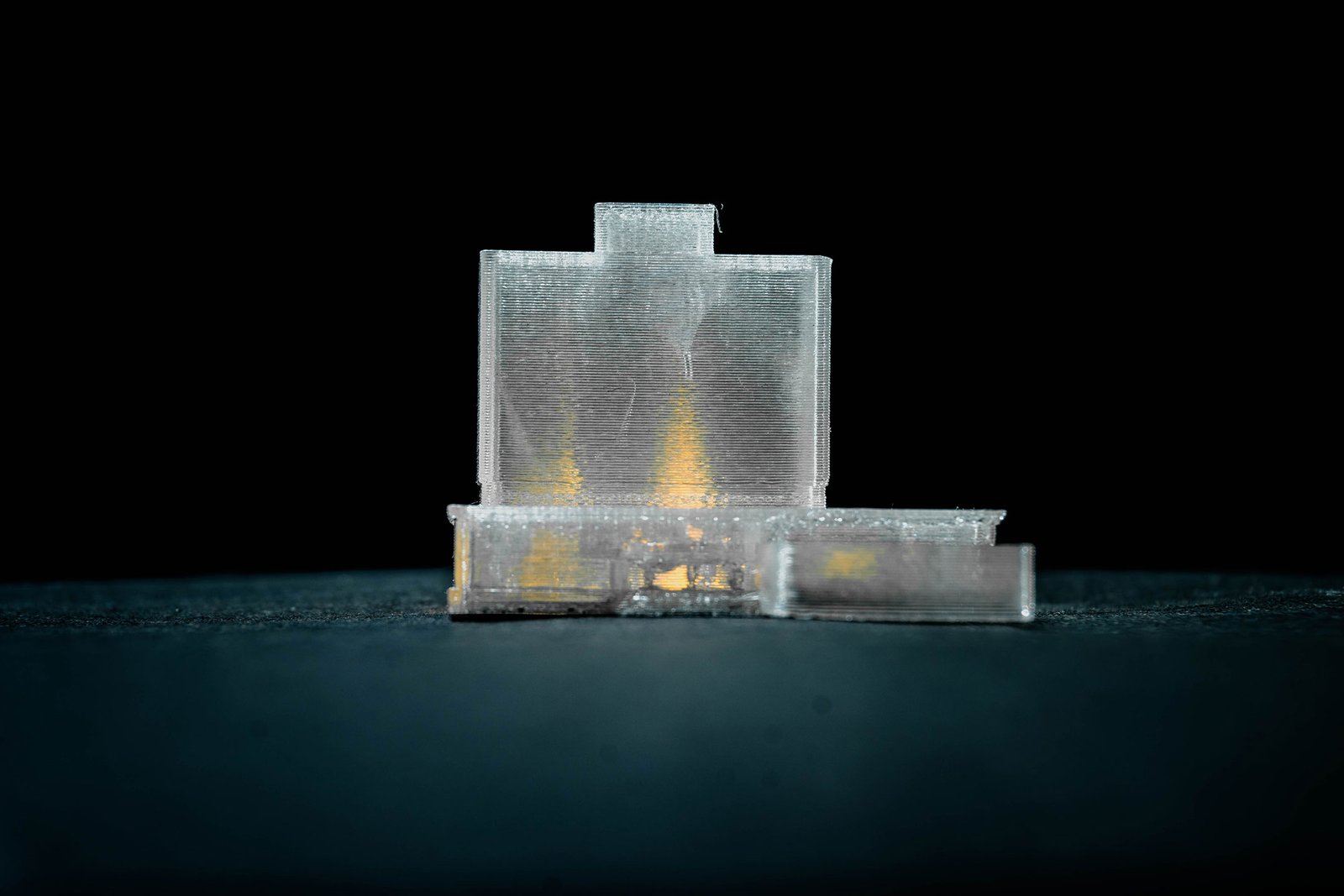 Impresión 3D acabado translúcido de Biblioteca Central, Ciudad Universitaria, CDMX