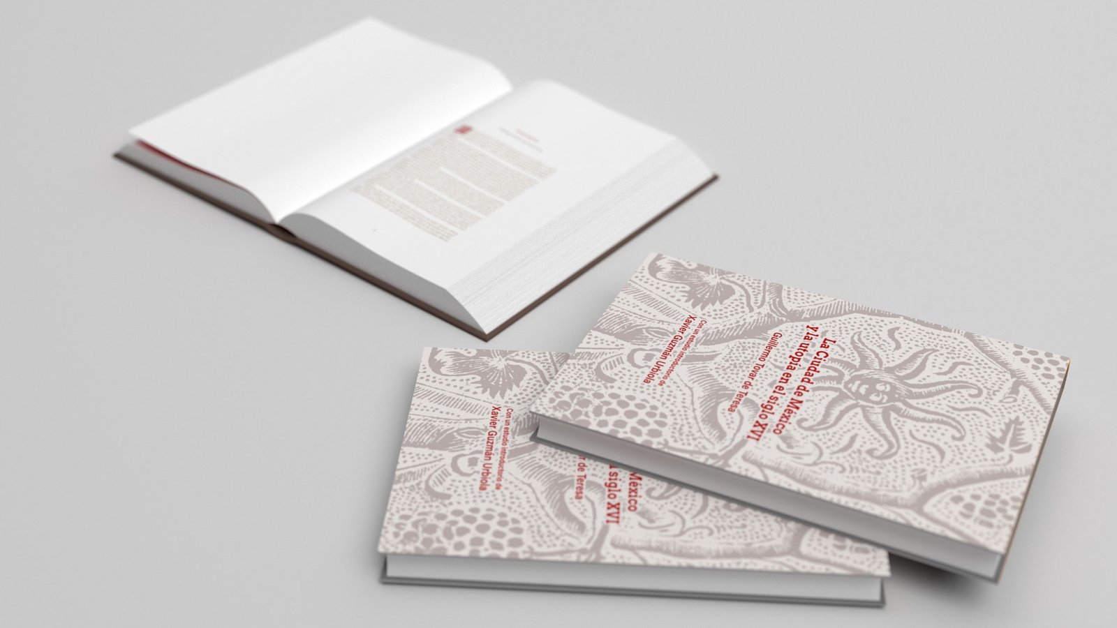 Mockup libro "La ciudad de México y la utopía del siglo XVI"