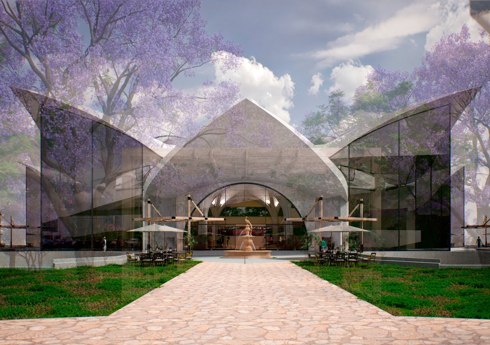 Fachada de capilla ecuménica