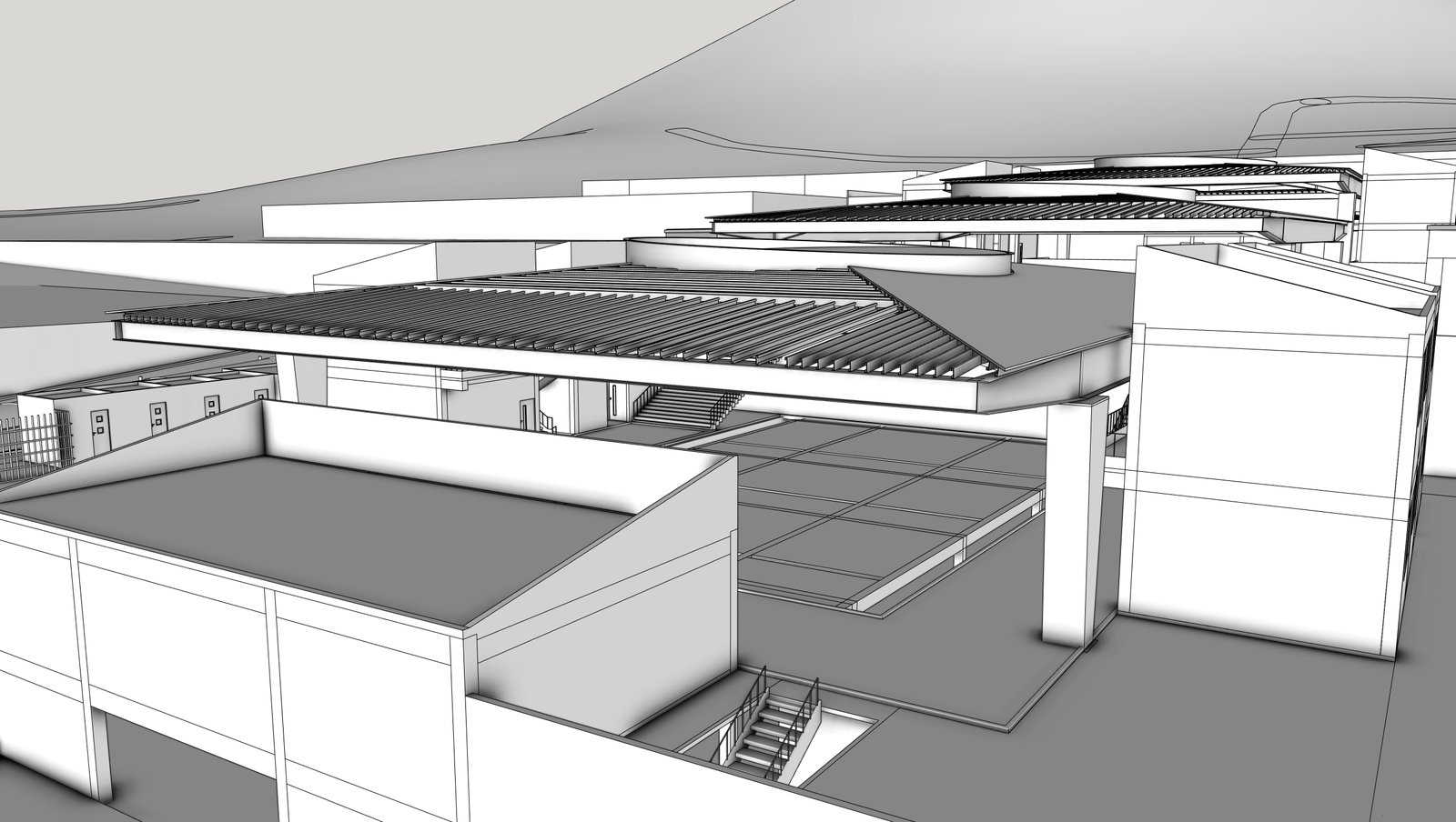 Captura de modelado 3D de Centro Comunitario
