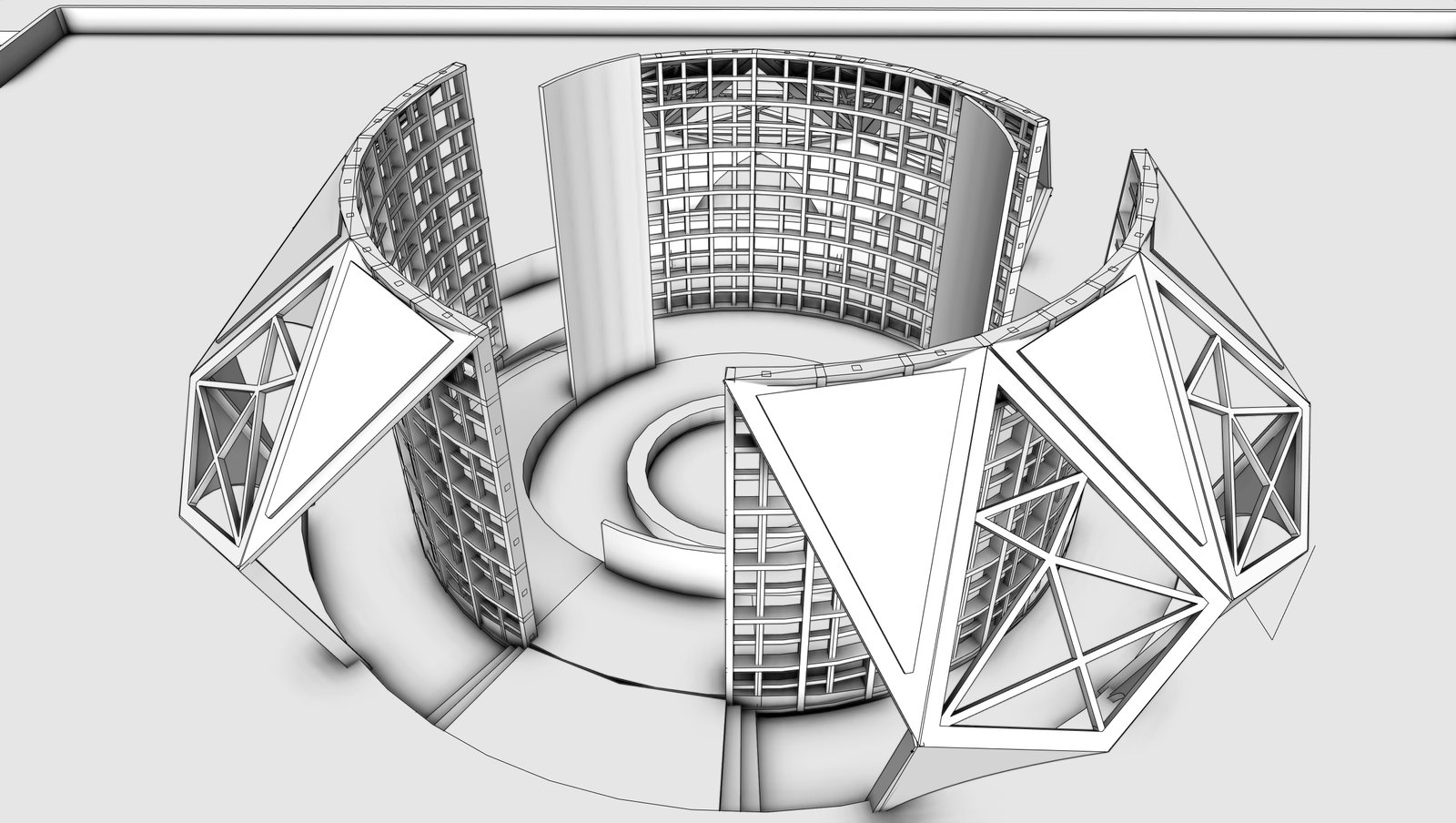Modelado 3D de Pabellón de madera