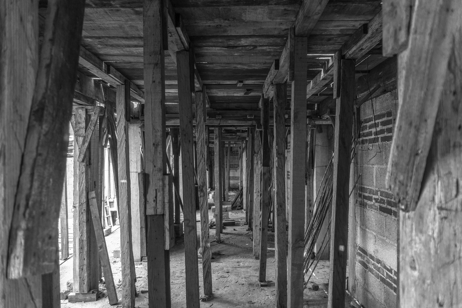 Fotografía de cimbra de losa 